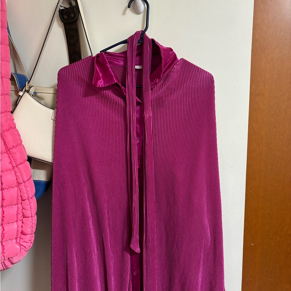 12th Tribe Magenta Dress - Picture 2 of 4